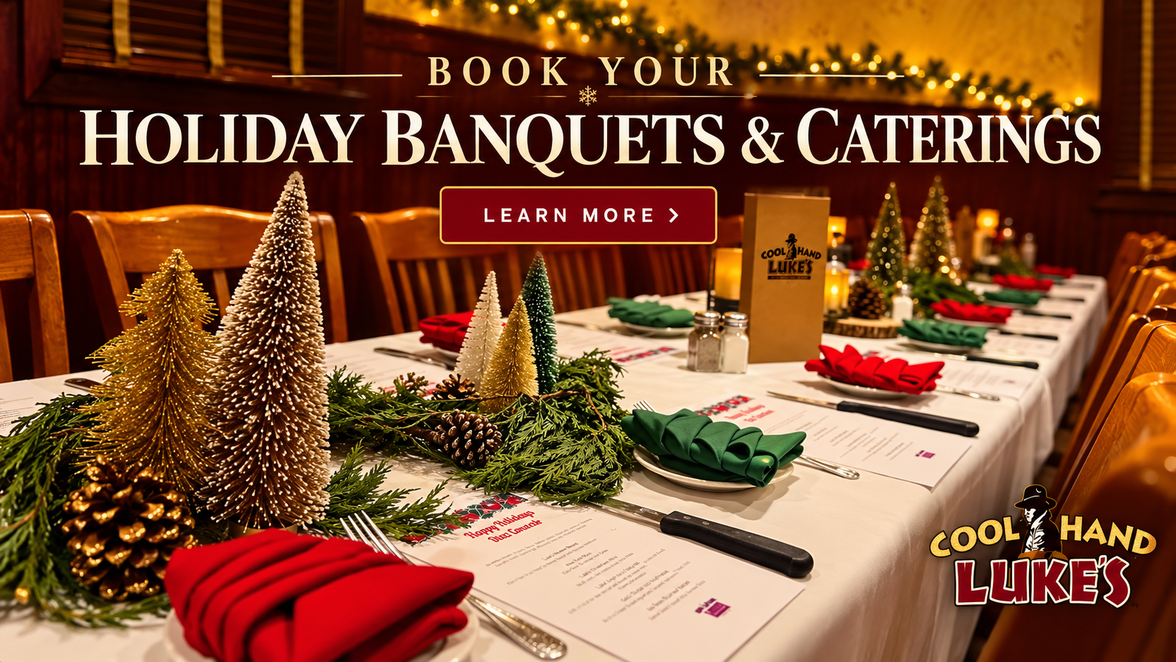 Book Your Holiday Banquets & Caterings